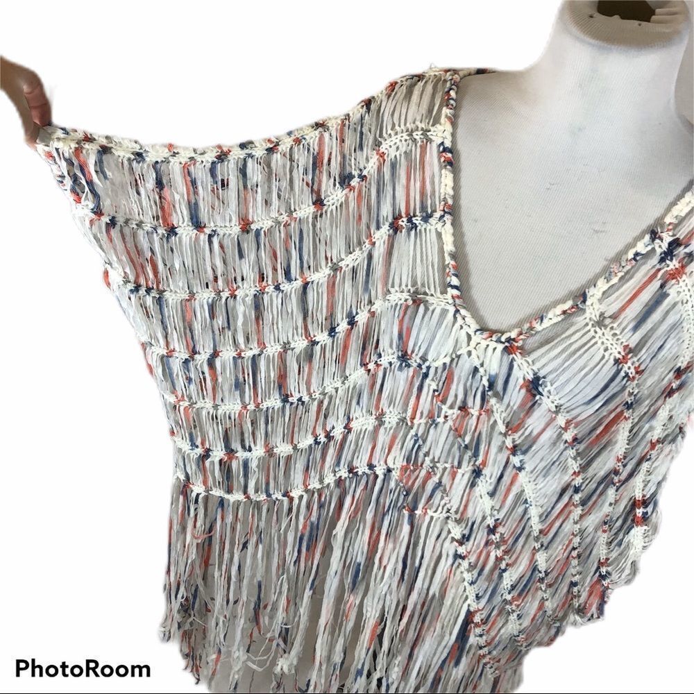 Unique Boho Festival Piece- Weaved Poncho Yahada‎